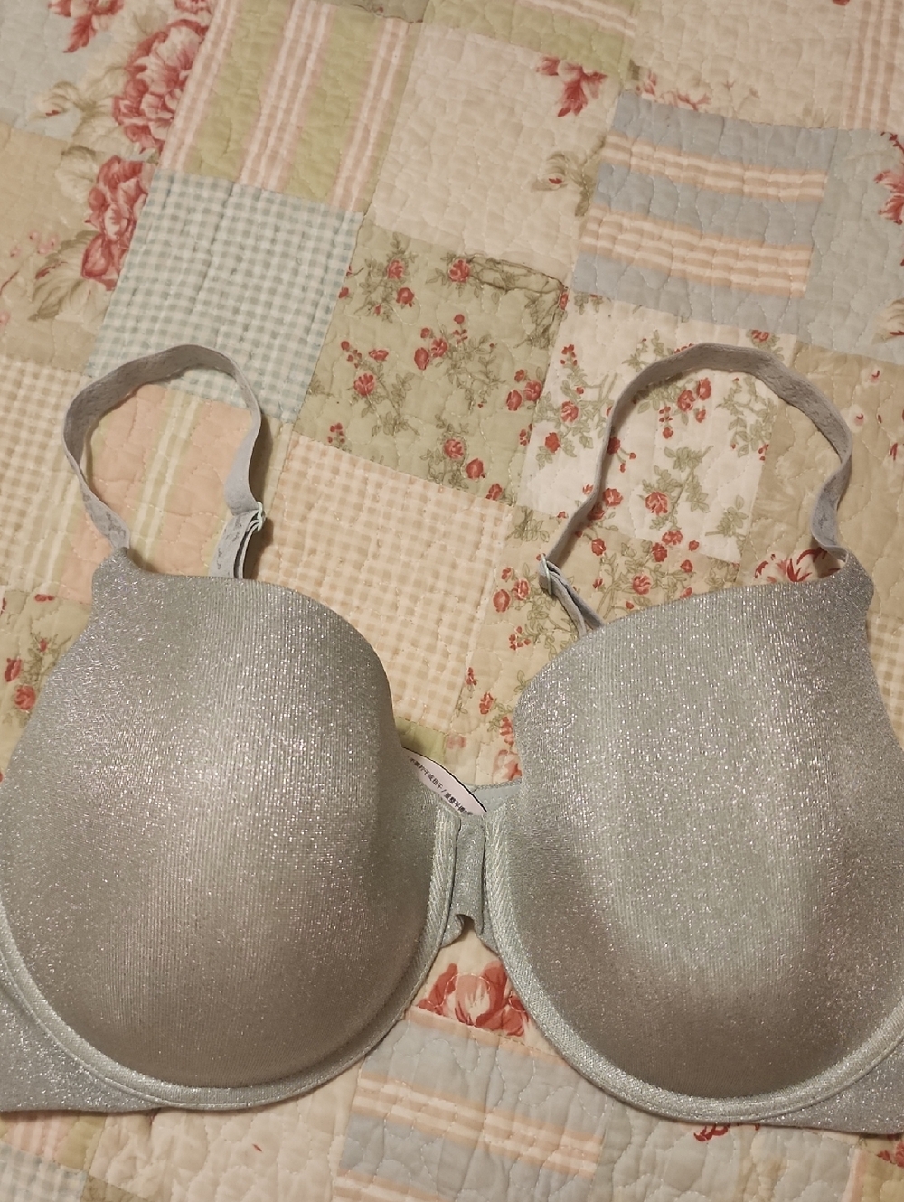 Victoria's Secret Shimmery Silver Molded T-Shirt Bra
